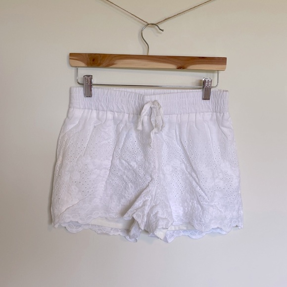 Francesca’s Blue Rain Shorts - Picture 1 of 3